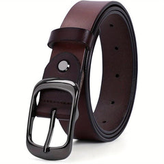 Leather Belt For Women Polished Buckle Casual Jeans Pants Belts