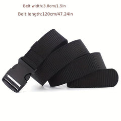 Men's Outdoor Tactical Canvas Belt 3 Nylon