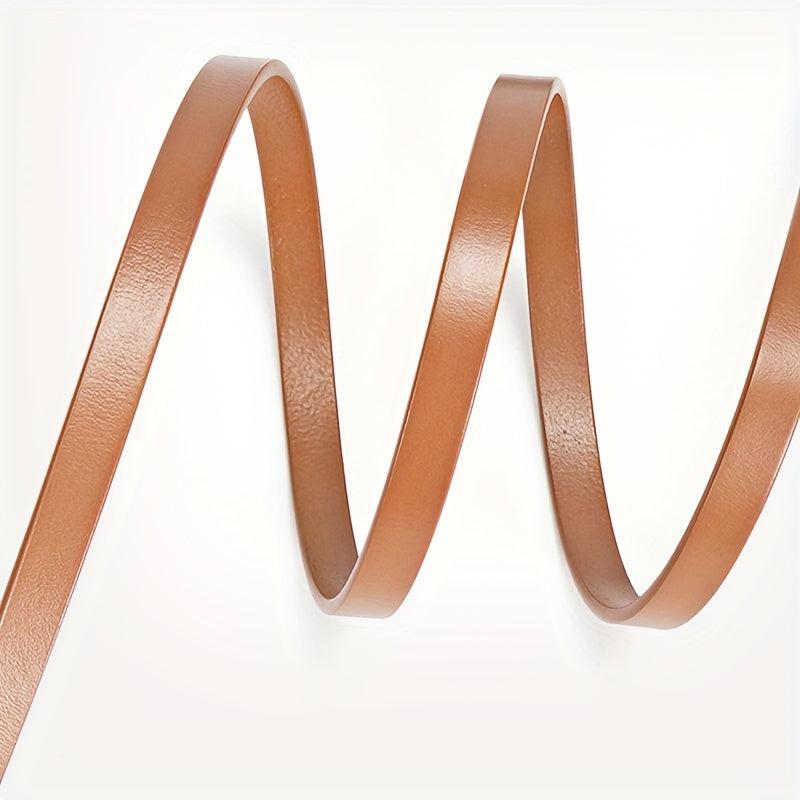 Women's Leather Thin Belt Vintage Knotted Girdle