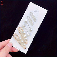 Faux Pearl Brooch Pins Set for Women Clothing Decoration