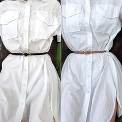 8 Shape Buckle Thin Belt Candy PU Waistband Women