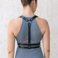 Punk Waist Harness Belt Body Corset Gothic PU Belt Women