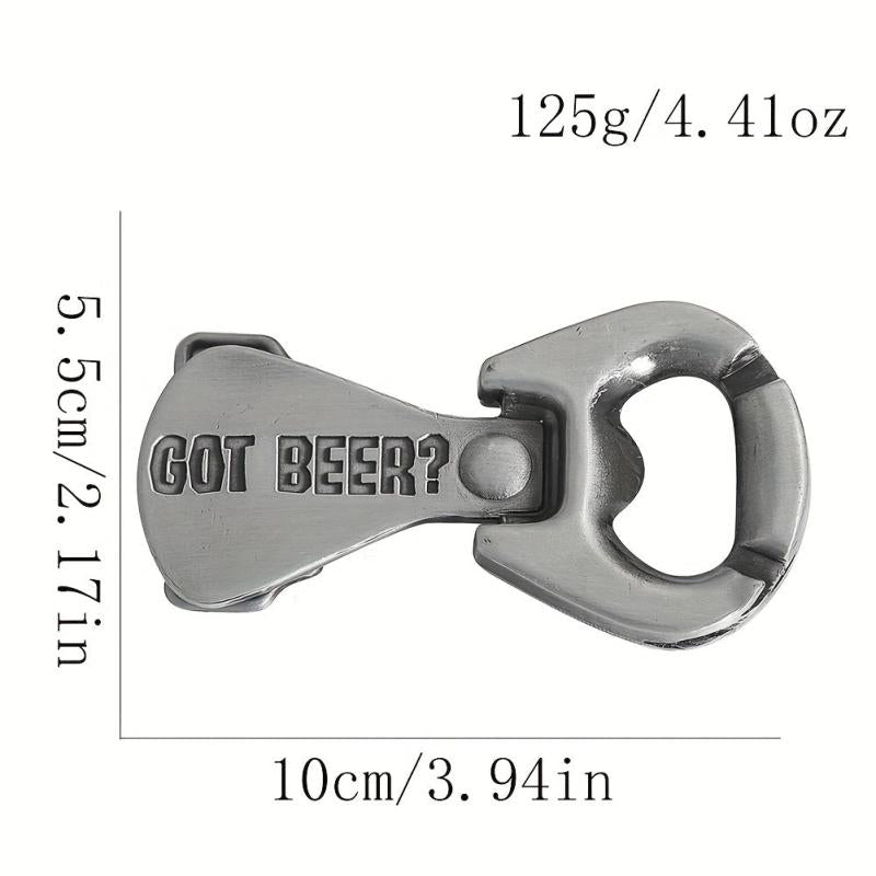 3D Stereoscopic Cans Pull Ring Beer Zinc Alloy Metal Belt Buckle
