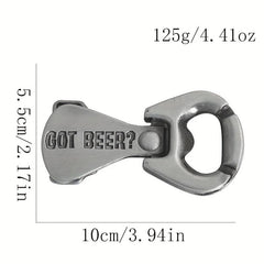 3D Stereoscopic Cans Pull Ring Beer Zinc Alloy Metal Belt Buckle
