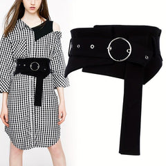 Denim Corset Belt Women's Wide Girdle Dress Skirt Decor
