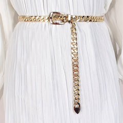 Punk Waist Chain Pin Buckle Metal Belly Chain Hip Hop Girdle
