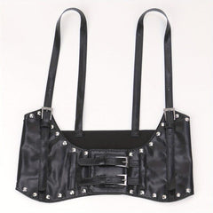 Underbust Waist Belt PU Leather Corset Wide Belt