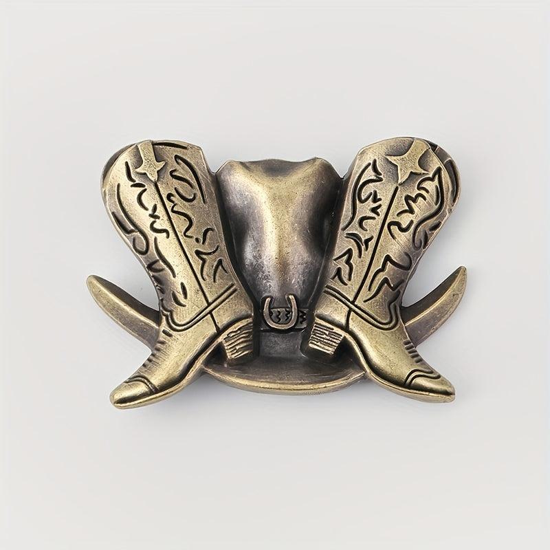 Vintage Cowboy Western Belt Buckle for Men & Women