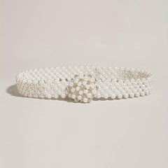Faux Pearl Girdle Belt for Women