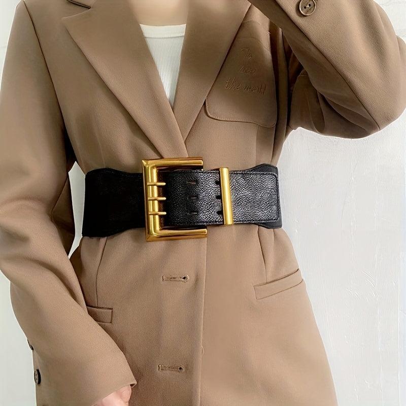 Vintage Three Pin Belt Wide Waistband Coat Dress Girdle