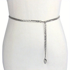 Metal Waist Chain Belt for Women Dress Clothes Accessories