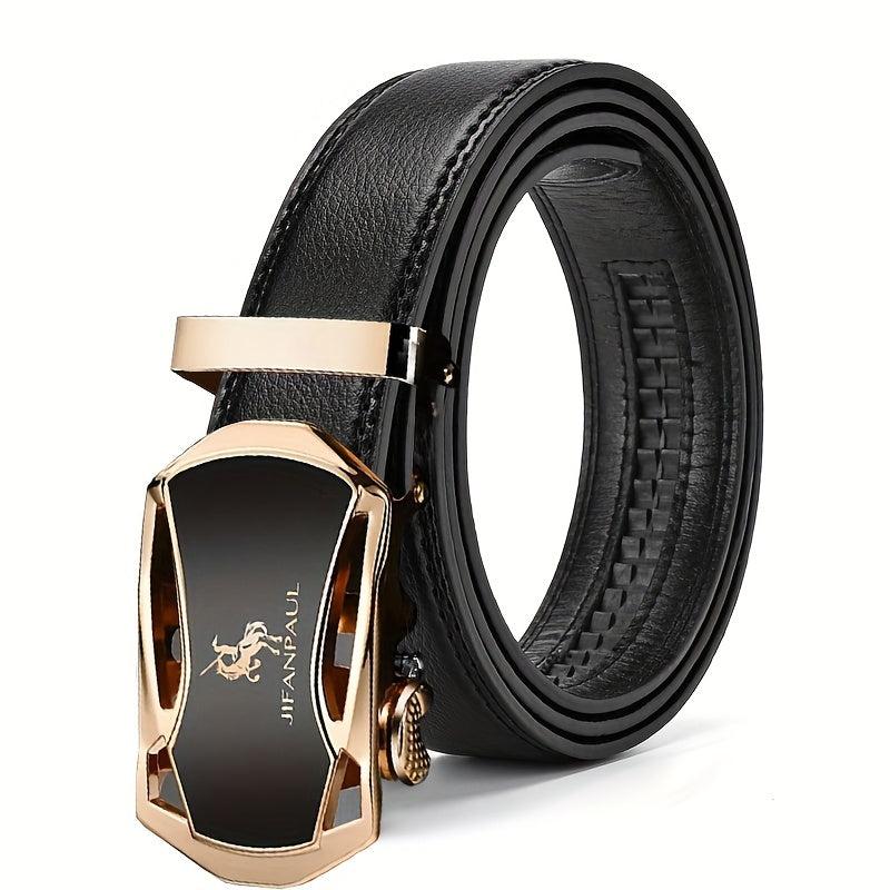 Men's Business Buckle PU Leather Belt Father's Birthday Boyfriends