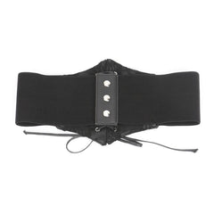 Elastic Waist Corset Belt for Women Lace Up Tied