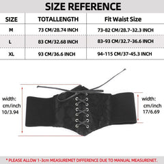 Elastic Waist Corset Belt for Women Lace Up Tied