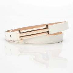 Women Leather Slim Skinny Thin Belts Ins Belts For Women Dress Jeans Strap