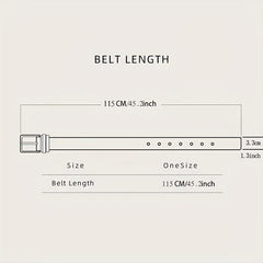 Men's Woven Elastic Belt Student Leisure Sports Belts