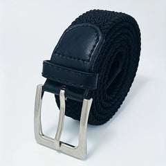 Men's Woven Elastic Belt Student Leisure Sports Belts
