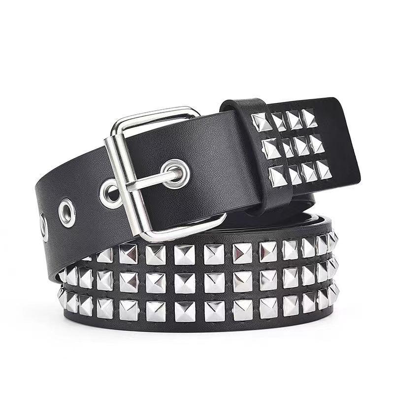Y2K Leather Belt Tassel Chain Goth Punk Girl Belts For Jeans Pants