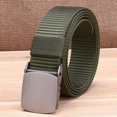 Adjustable Military Tactical Belt Metal Buckle Canvas Waistband