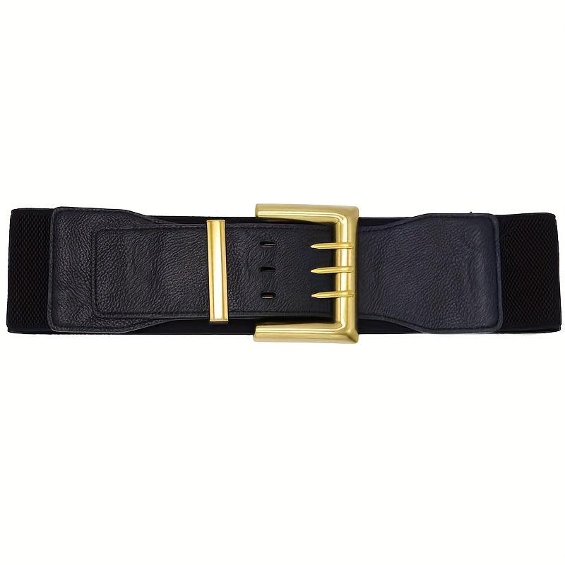 Vintage PU Leather Wide Belt For Women