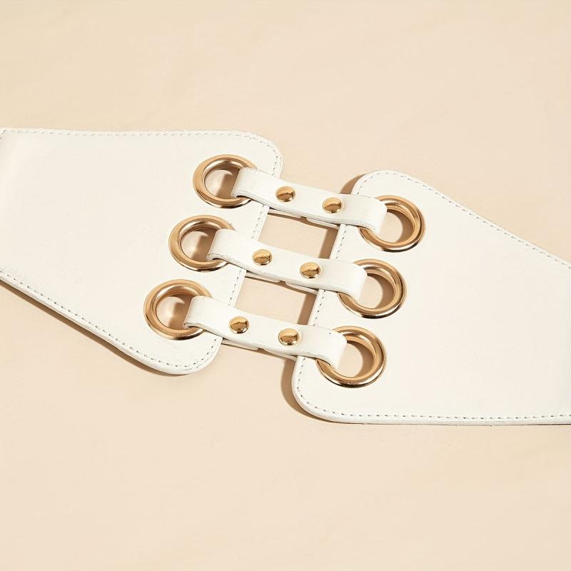 Rivets Wide Waist Belt Punk Corset Belts Women Coat Dress Belts