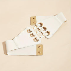 Rivets Wide Waist Belt Punk Corset Belts Women Coat Dress Belts