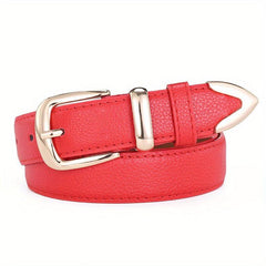 Vintage Pin Buckle Belt PU Coat Girdle Jeans Pants Belt Women