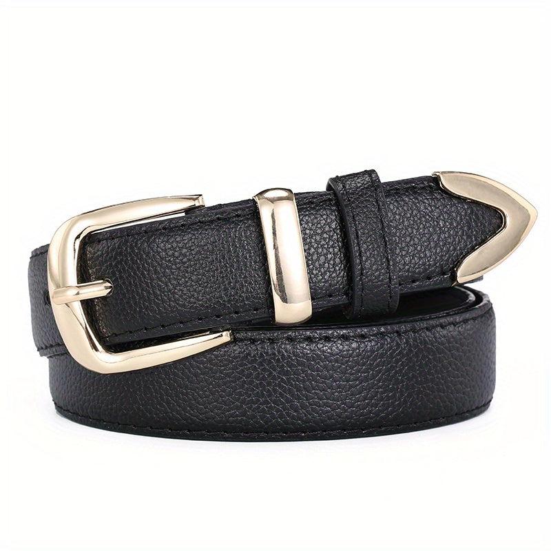 Vintage Pin Buckle Belt PU Coat Girdle Jeans Pants Belt Women