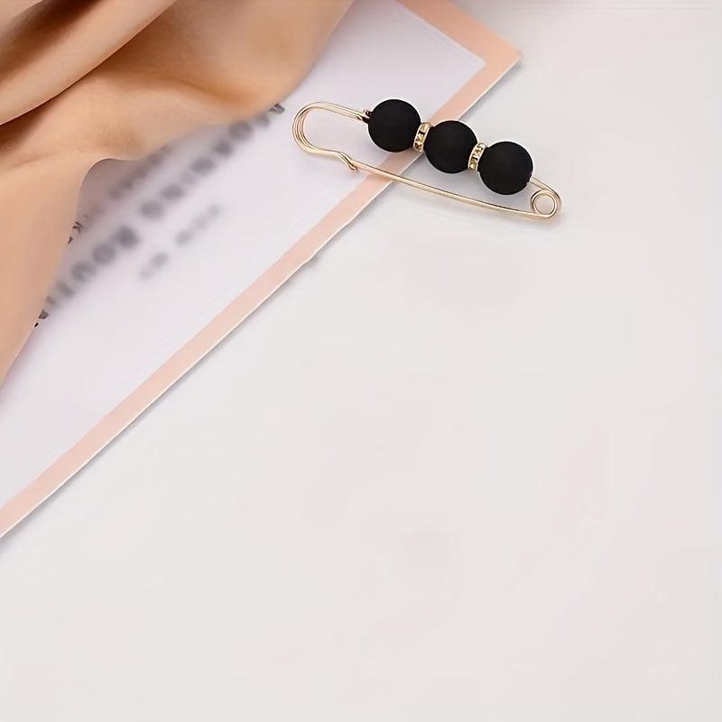 Detachable Waist Clip Faux Pearl Dress Brooch