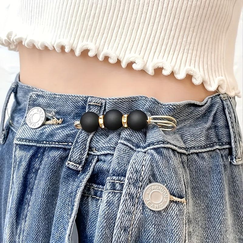 Detachable Waist Clip Faux Pearl Dress Brooch