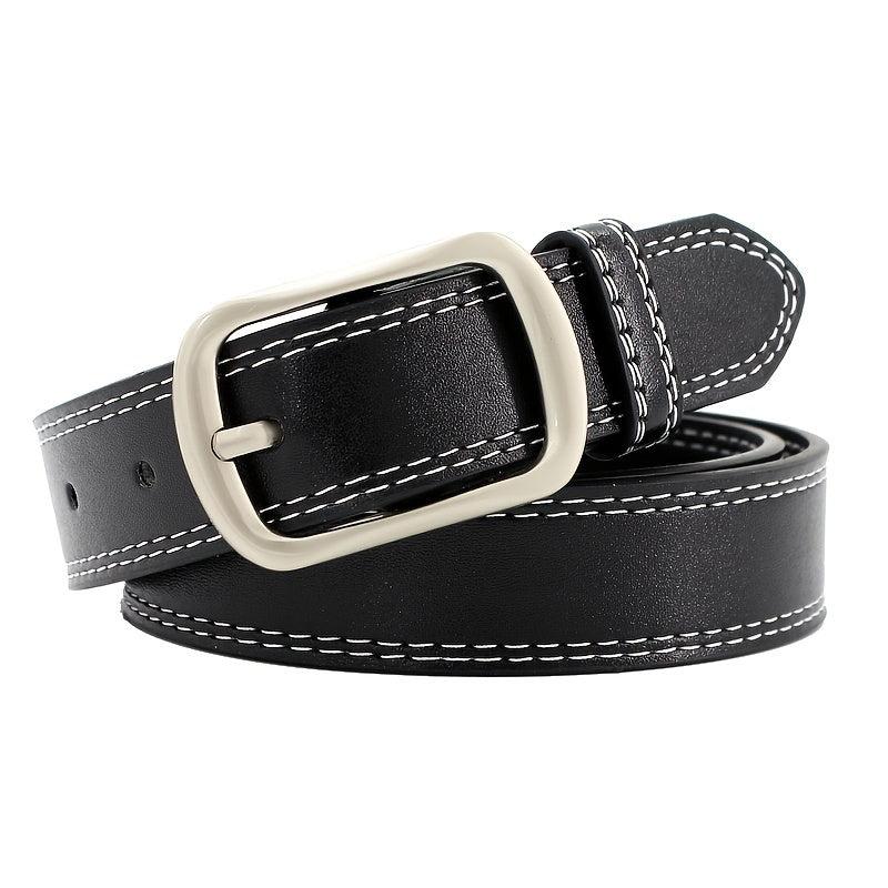 PU Leather Belt Solid Waistband Unisex Jeans Pants Belt