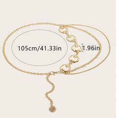 Moon Star Waist Chain For Women Vintage Belly Belt Body Chains