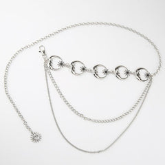 Moon Star Waist Chain For Women Vintage Belly Belt Body Chains