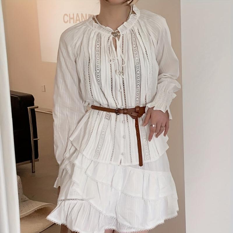 Round Buckle Knotted Thin PU Belt for Women