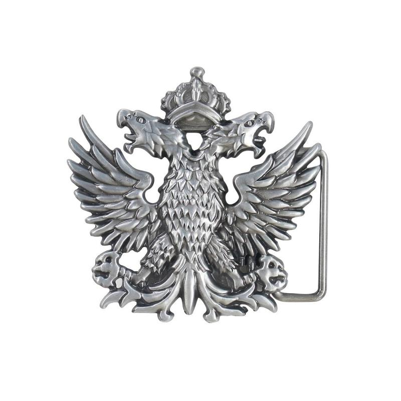 Double Headed Eagle Emblem Badge Men's Belt Buckle For Jeans