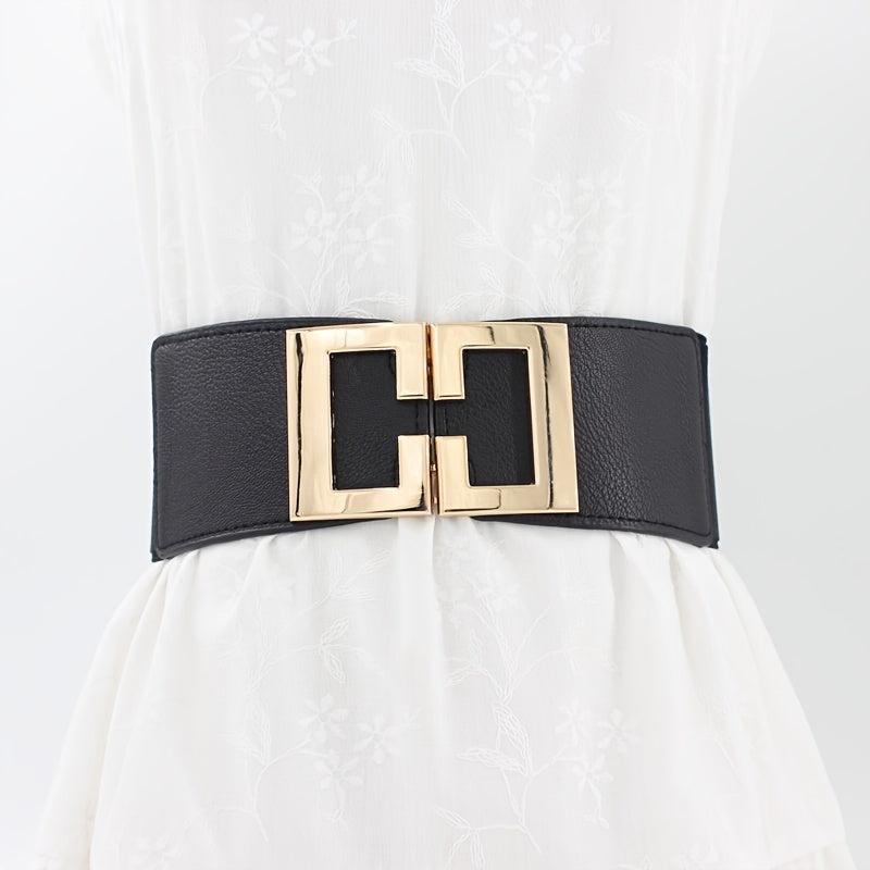 Wide Waistband Women's Elastic Belt for Dress Decoration