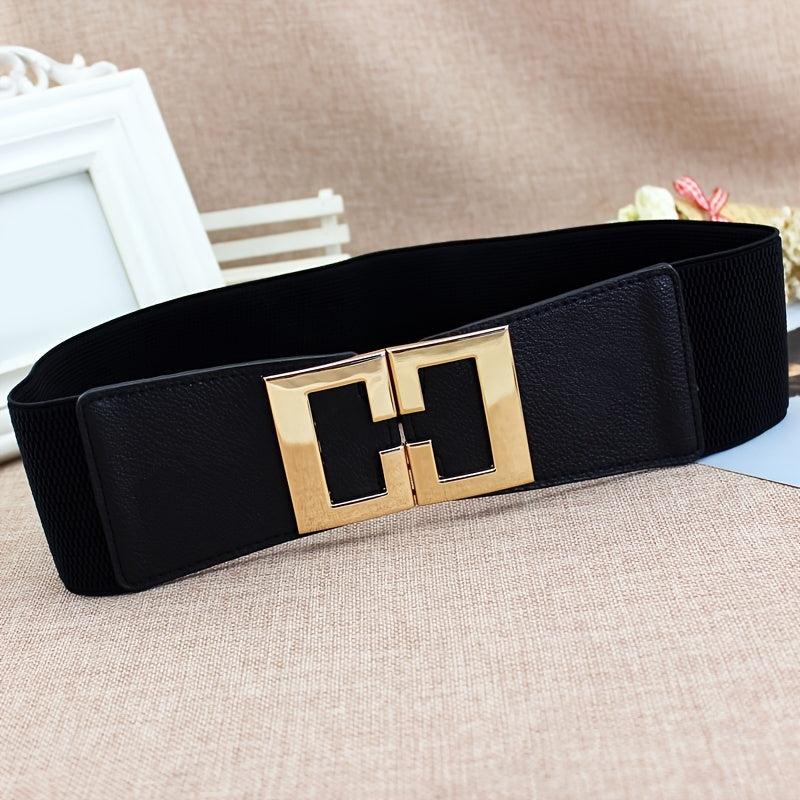 Wide Waistband Women's Elastic Belt for Dress Decoration