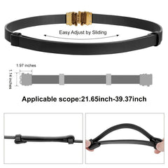 Vintage Skinny Belts Buckle Waist Belt for Dress Jeans Pants