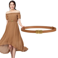 Vintage Skinny Belts Buckle Waist Belt for Dress Jeans Pants