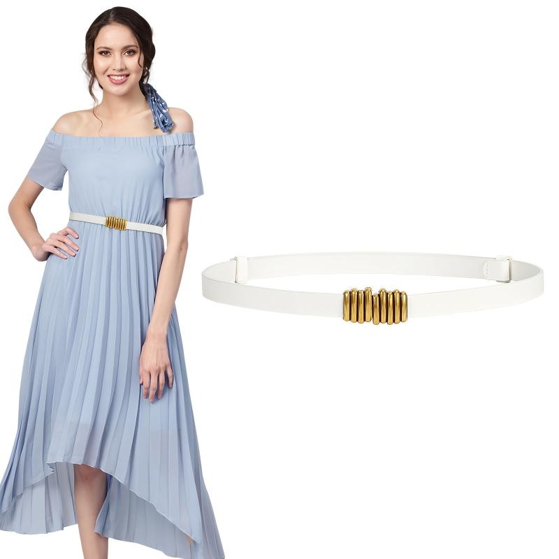 Vintage Skinny Belts Buckle Waist Belt for Dress Jeans Pants
