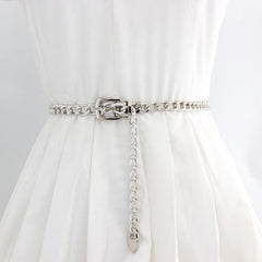 Women's Waist Chain Decorative Dress Belt Metal Chain Accessories