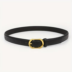 Metal Oval Pin Buckle Belts Casual PU Leather Jeans Pants Belt Women Dress Acces