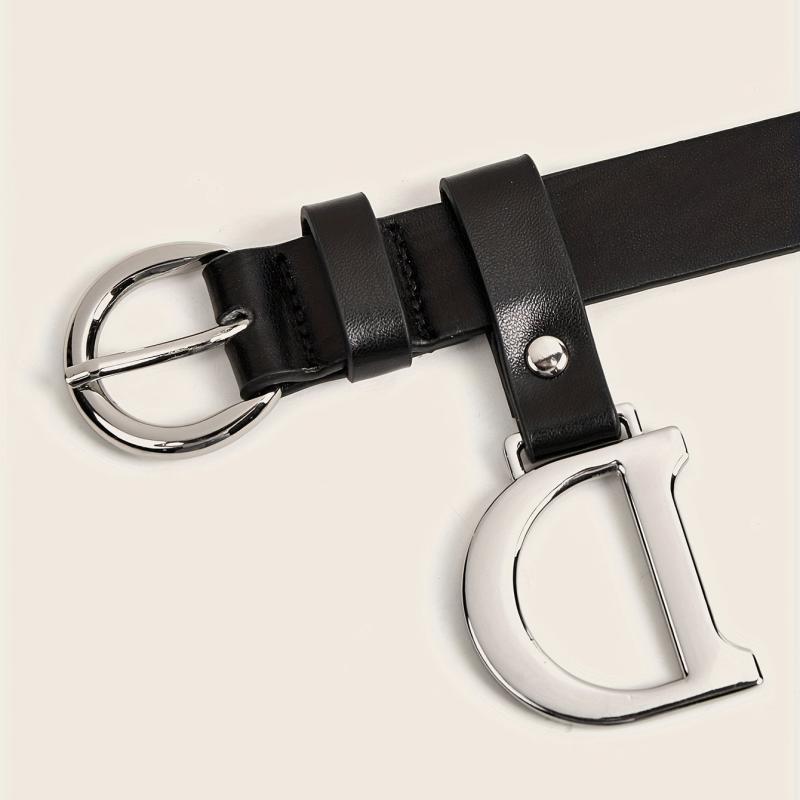 Casual PU Leather Waistband Unisex Jeans Pants Belts For Women Men