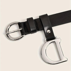 Casual PU Leather Waistband Unisex Jeans Pants Belts For Women Men