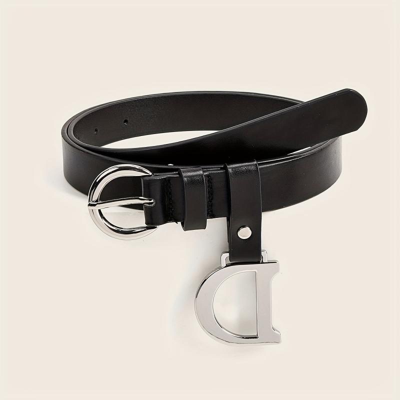 Casual PU Leather Waistband Unisex Jeans Pants Belts For Women Men
