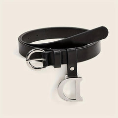 Casual PU Leather Waistband Unisex Jeans Pants Belts For Women Men