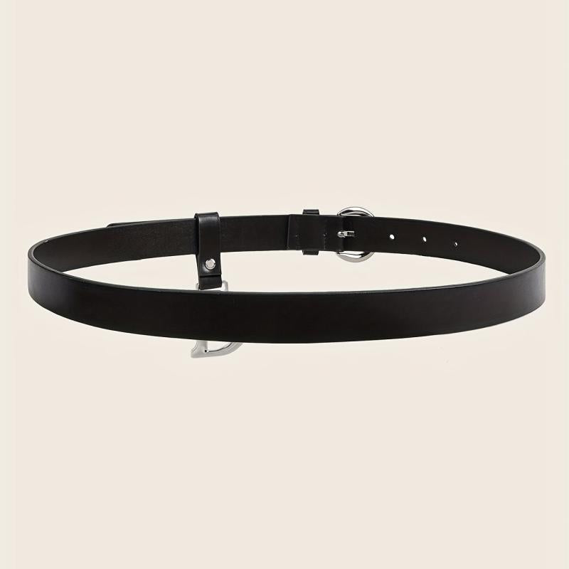 Casual PU Leather Waistband Unisex Jeans Pants Belts For Women Men