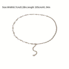 Heart Shaped Beads Tassel Belly Chain for Women