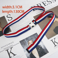 Adjustable Elastic Buckle Tape Belt for Overalls Cargo Pants