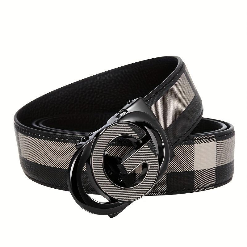 Men's Leather Belt Business Casual Jeans Belt Retro